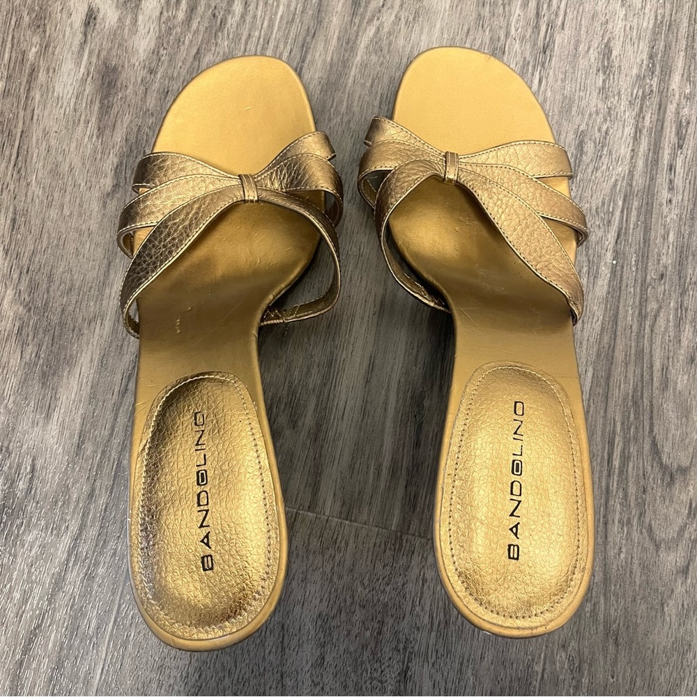 Bandolino gold high heel sandals - Picture 3 of 6